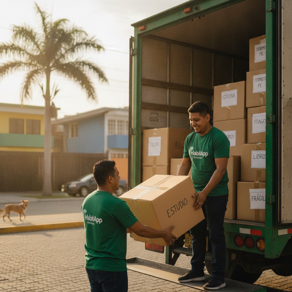 Reseña de mudanza de oficina en Cali Paola R., cliente de HabitApp en el Oeste de Cali